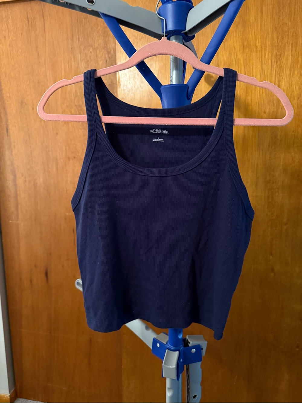 wild fable Navy Ribbed Scoop Neck Tank